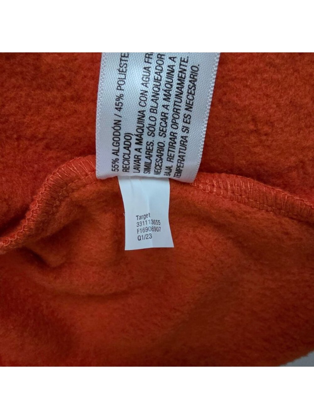 Wild Fable Red Long Sleeve Cropped Raw Edge Hem Pullover Sweatshirt Size XL - Picture 10 of 10